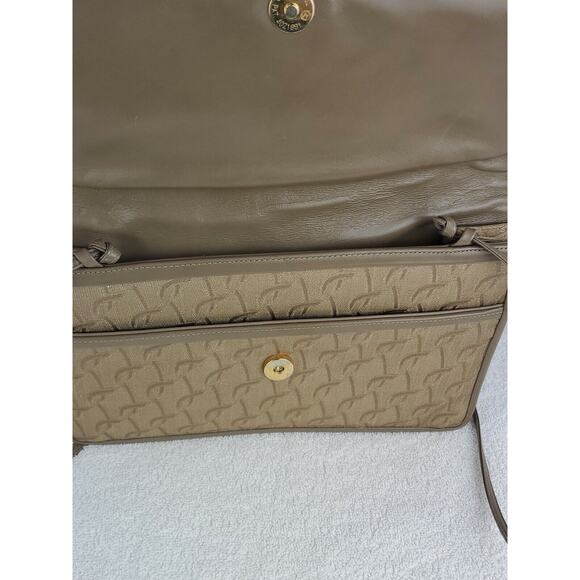 Lou Taylor Handbag Shoulder Strap Tan Leather Trim - Picture 7 of 8